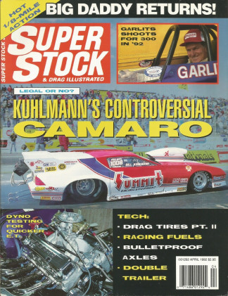 SUPER STOCK 1992 APR - GARLITS, KUHLMANN, DENTON, REGENTHAL, AHRA